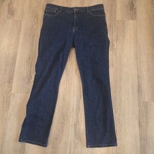 LRL Ralph Lauren Women’s Sz 12 ×30 Jeans Premier Straight  Blue Dark Wash